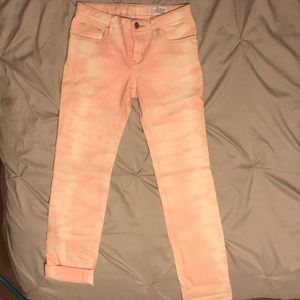 GapKids size 12 super skinny jeans(pink and white)